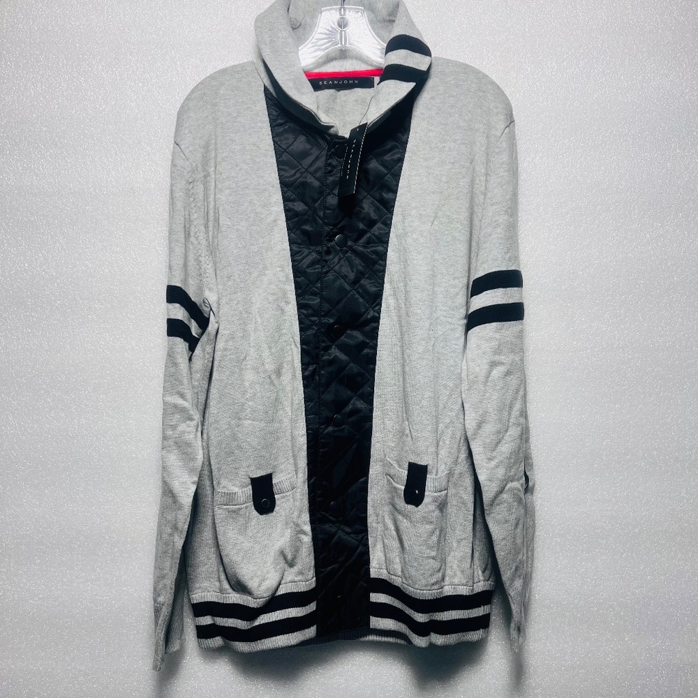 Sean John Gray and Black Lightweight Jacket